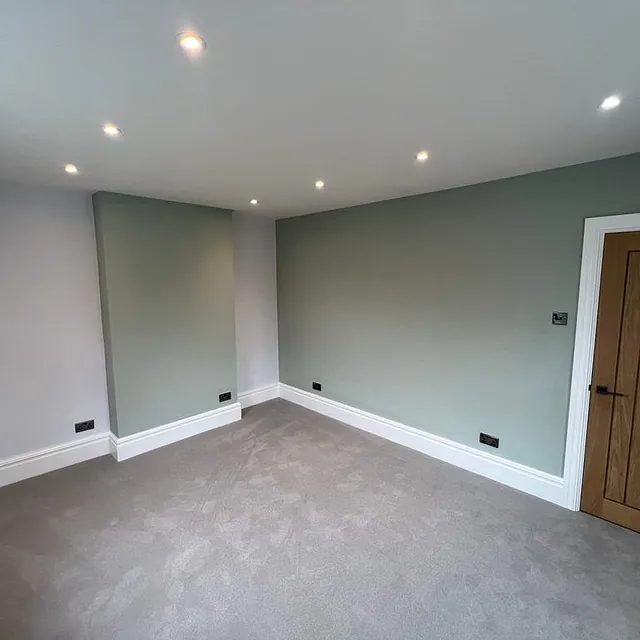 Bedrooms and Bathroom Refurbishment in Chilcompton - painted room