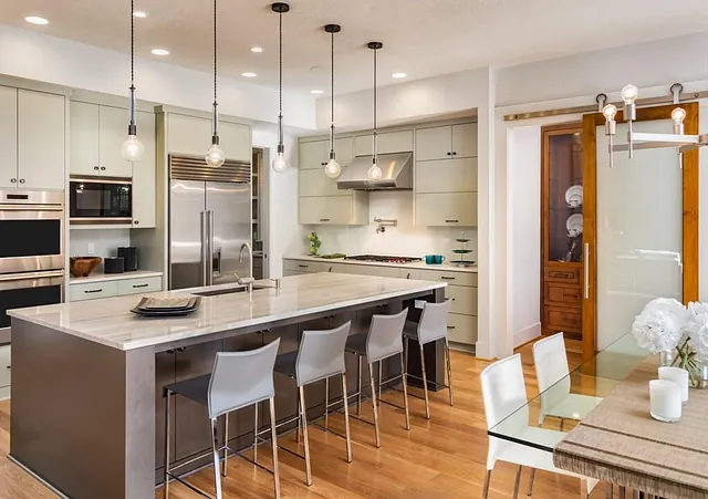 Open-plan kitchen