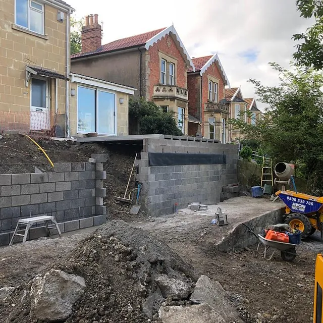 Garden Annexe with Roof Terrance in Bath - building the garden annexe and roof terrace