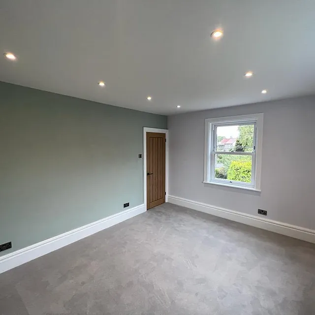 Bedrooms and Bathroom Refurbishment in Chilcompton - painted room