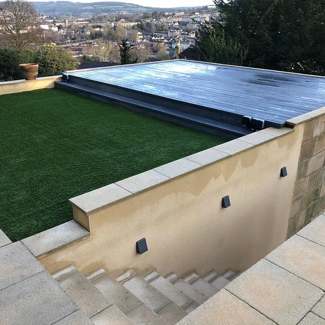 Garden Annexe with Roof Terrance in Bath - Steps upto the terrace