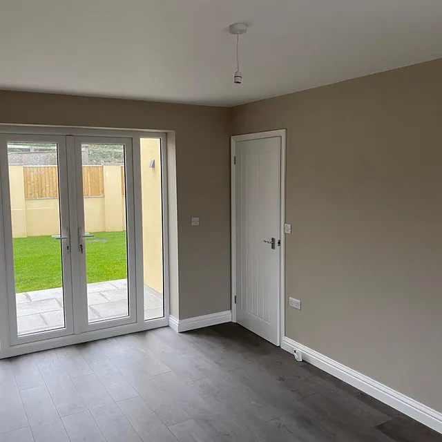 Three bedroom new build home in Oakhill - patio doors leading out to garden